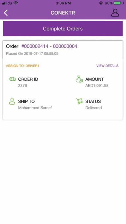 Conektr Delivery App