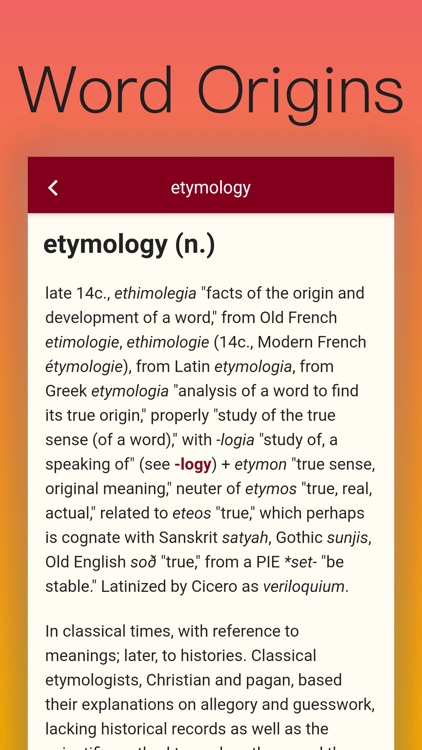 Etymonline English Dictionary screenshot-0