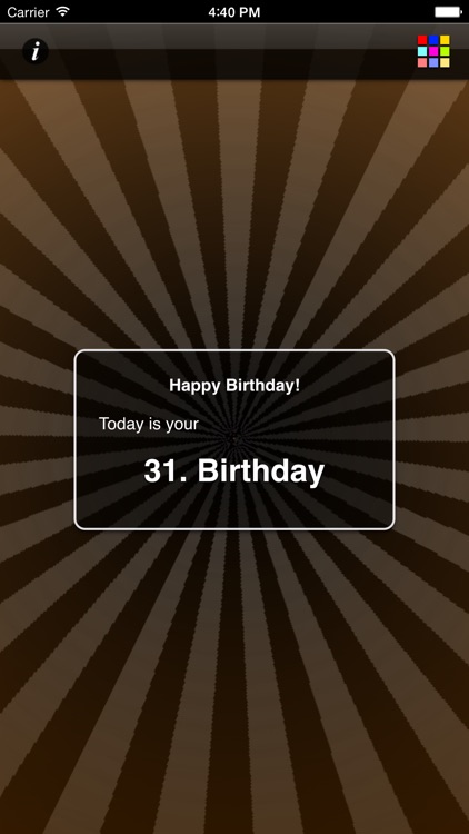 My Birthday App