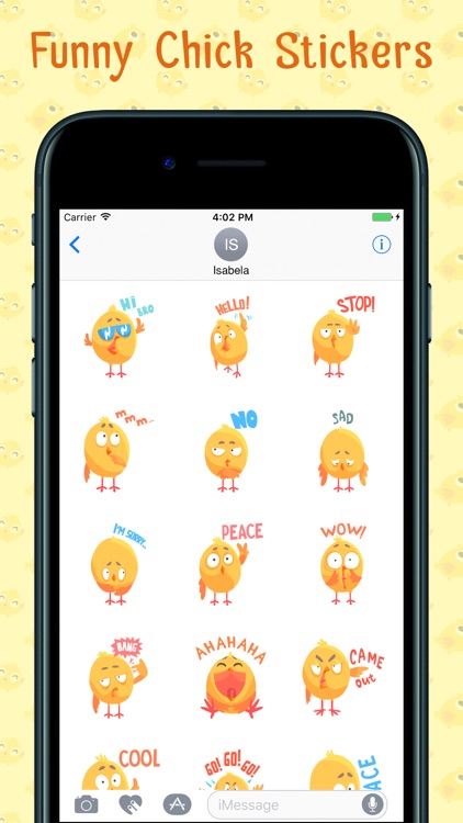 Funny Chick Stickers