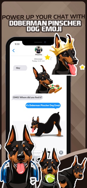 Doberman Pinscher Dog Emoji(圖3)-速報App