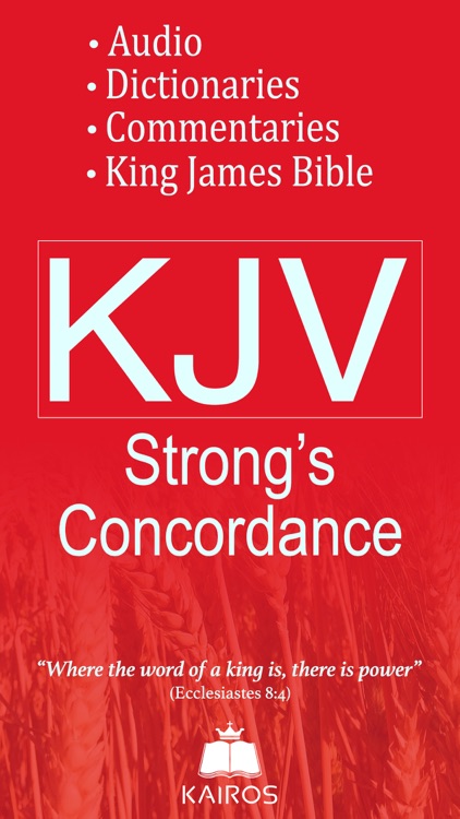 Bible Kjv Strong S Concordance By Kairos Software Llc