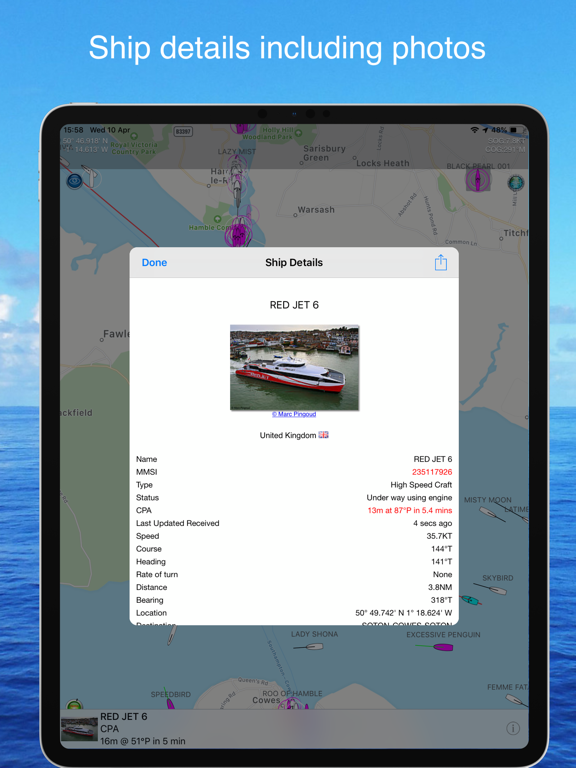 Boat Beacon - AIS Marine Navigation screenshot