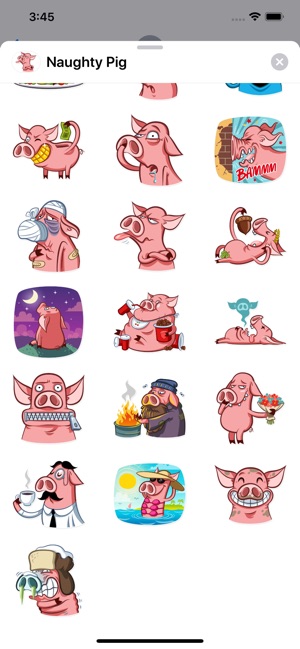 Naughty Pig Sticker Pack(圖2)-速報App