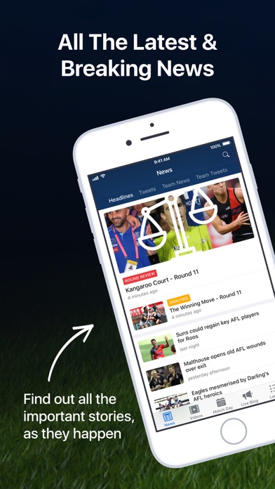 How to cancel & delete Footy Live: AFL Scores & Stats from iphone & ipad 1