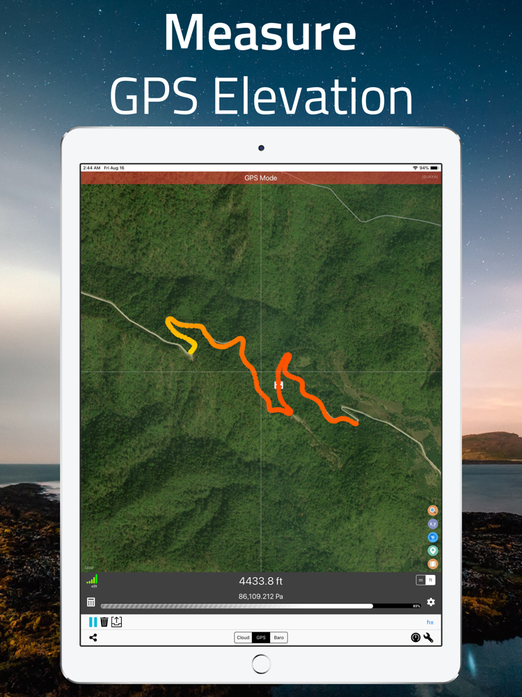 Elevation Altimeter Map App for iPhone Free Download Elevation
