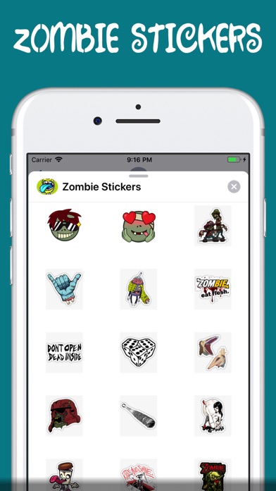 zombie stickers † screenshot 3