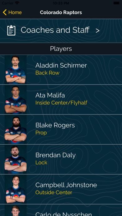 American Raptors Rugby screenshot 2