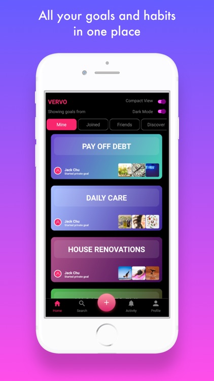 Vervo - Goal Tracker & Planner