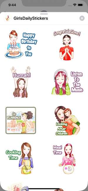 Come On Girls Daily Stickers(圖4)-速報App