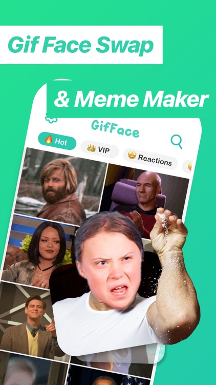 Gif Face Swap & Meme Maker app