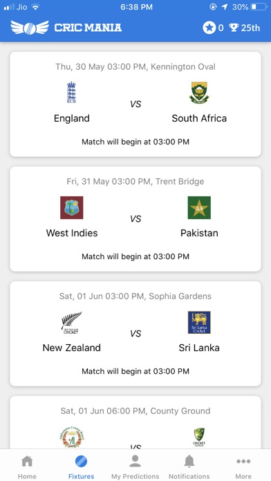 Cric Mania - Cricket App screenshot 2