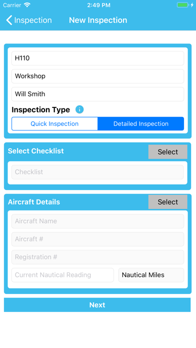 How to cancel & delete Aircraft Inspection from iphone & ipad 4