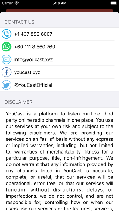 YouCast! screenshot 2