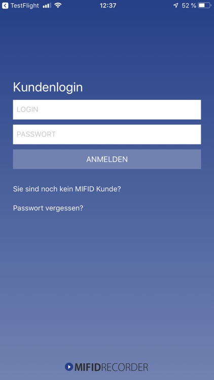 MiFID-Recorder Taping App