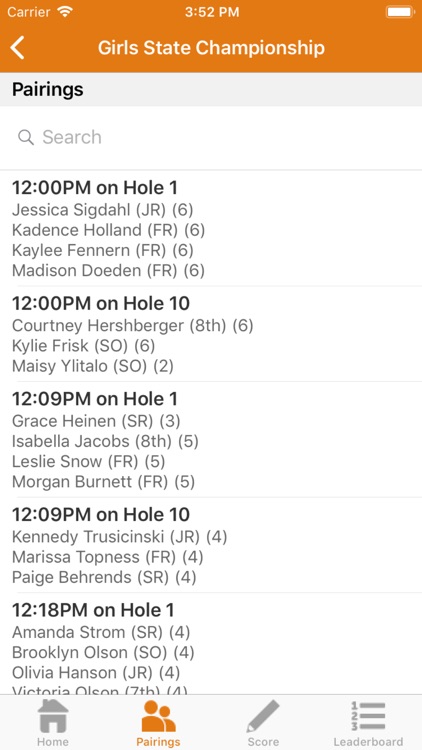 IHSA Golf