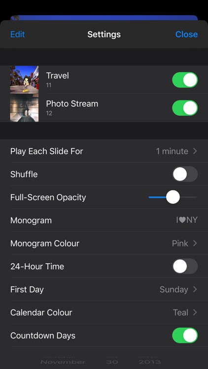 Photo Frame Calendar & Clock screenshot-7