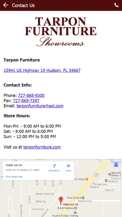 Tarpon Furniture screenshot-3