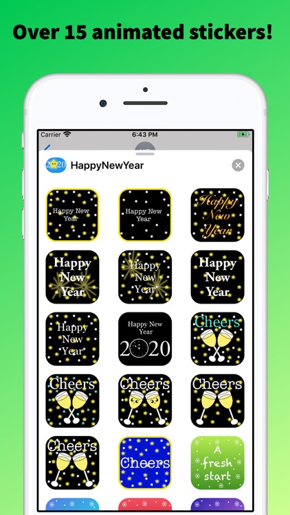 Happy New Year Emoji Stickers!