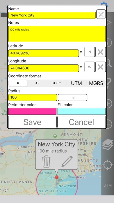 Radius On Map screenshot 2