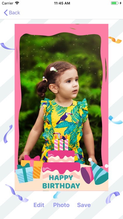 Birthday photos frame maker screenshot-3