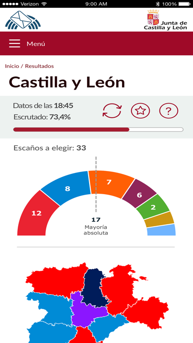 Elecciones Castilla y León screenshot 3