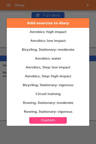 Weight gain, Diet tracker screenshot 4