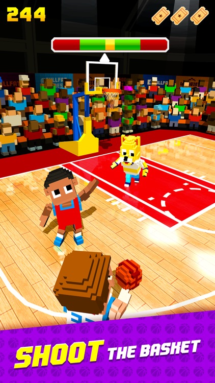 Blocky Basketball FreeStyle screenshot-0