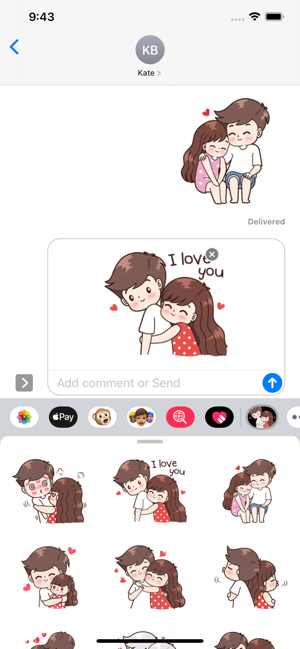 Love & Romance Couple Stickers(圖1)-速報App