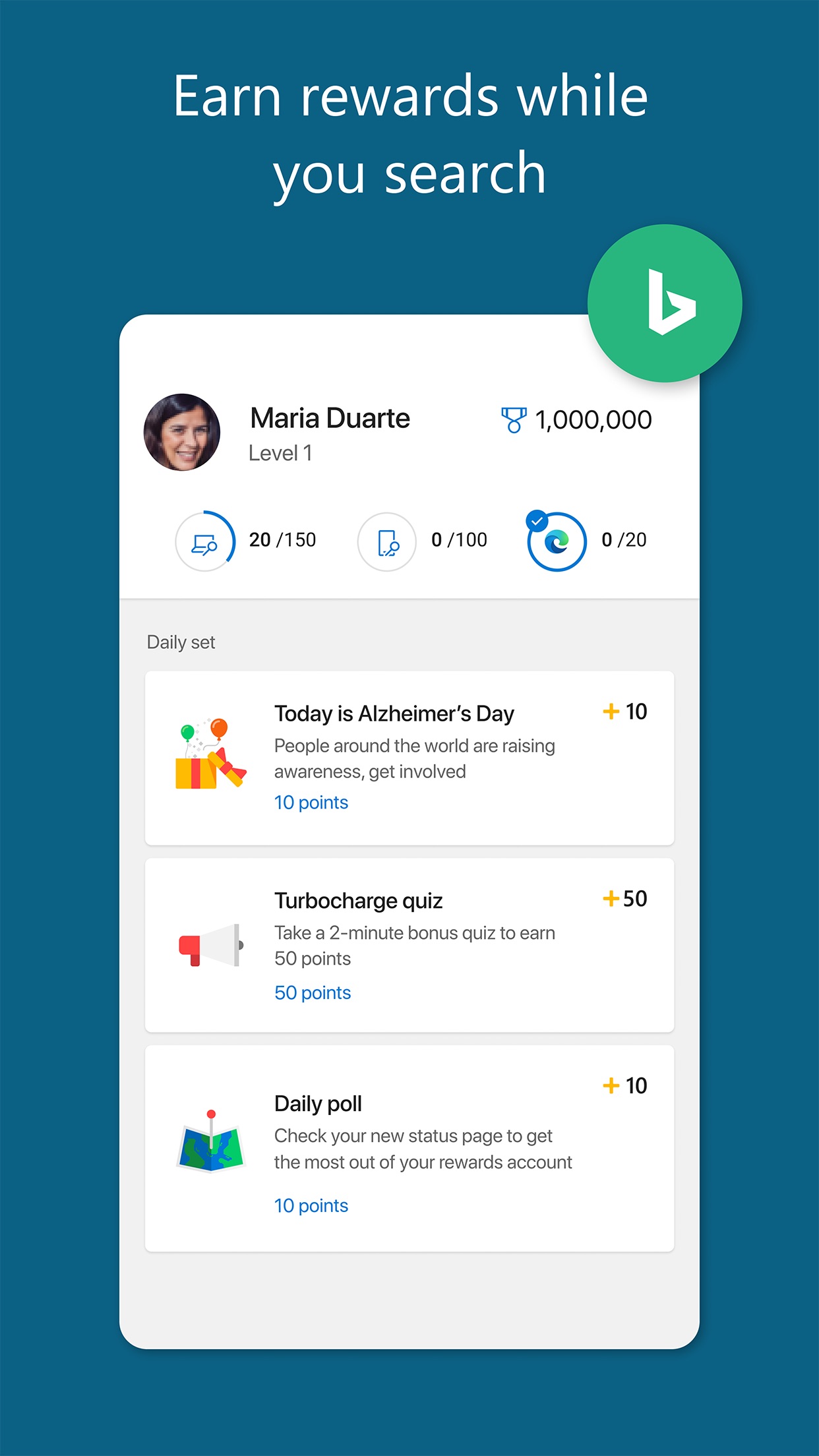 Screenshot do app Microsoft Edge