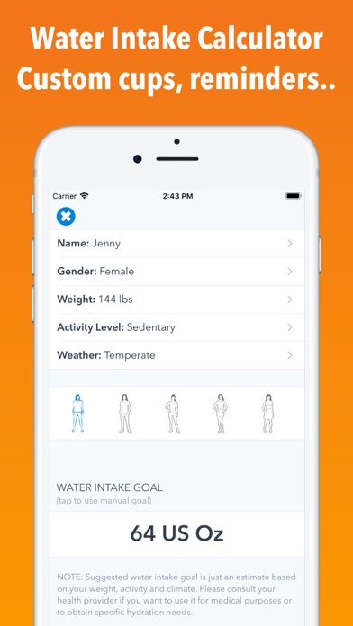 WaterMinder - Water Reminder & Tracker Screenshot 6