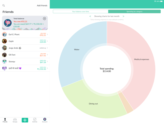 Splitwise - Split bills and expenses the easy way screenshot