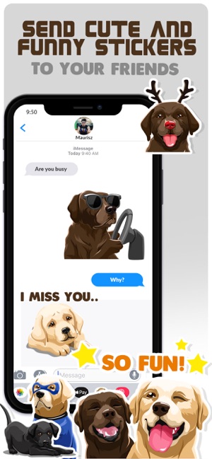 Labrador Retriever Dog Emojis(圖4)-速報App