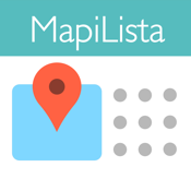 Destinations List App "MapiLista” for business trip or sightseeing icon