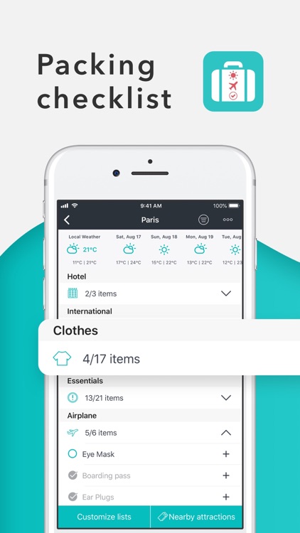 Packr Travel Packing Checklist screenshot-0