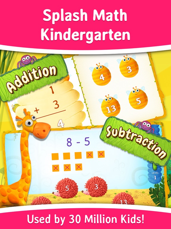 Splash Math Kindergarten: Fun Educational Worksheets for Counting Numbers, Addition, Subtraction and more [Free] screenshot