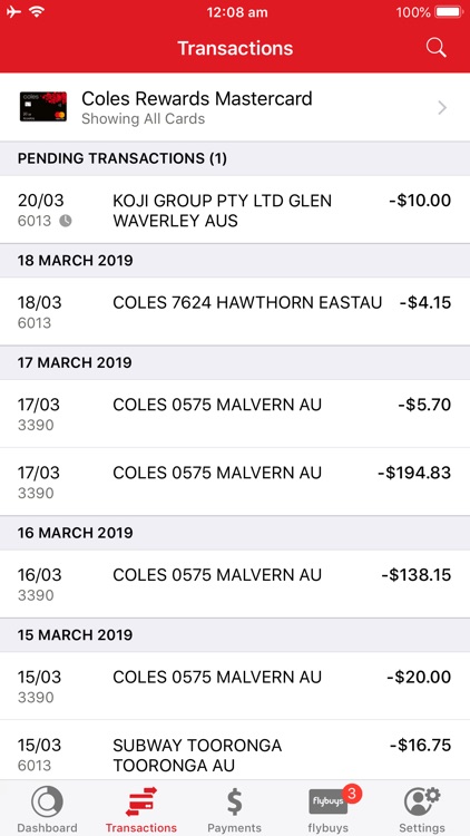 Coles Mobile Wallet