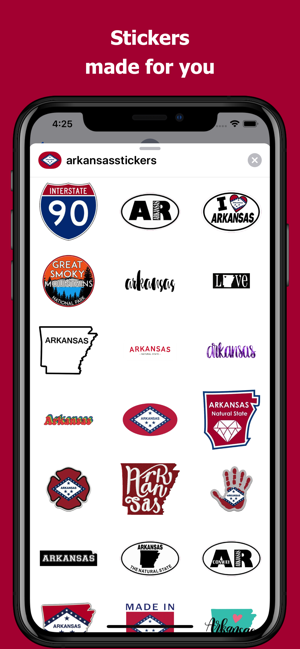 Arkansas emojis - USA stickers(圖1)-速報App