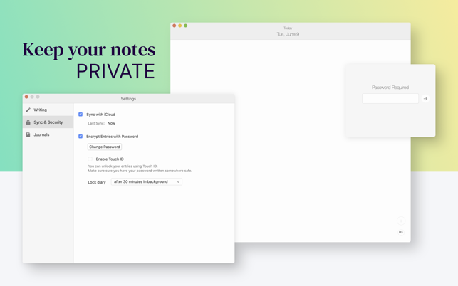 diary for mac