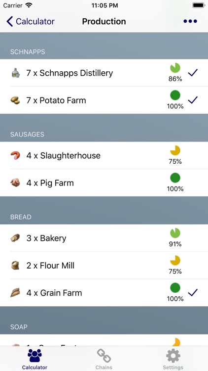 Production Calc. for Anno 1800