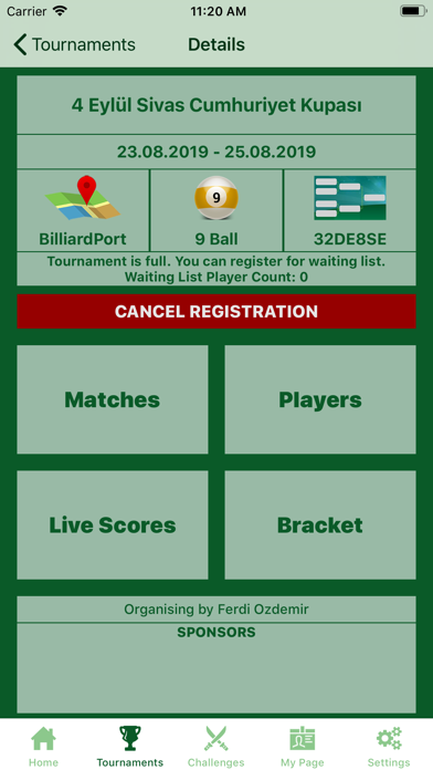 Billiardport screenshot 2