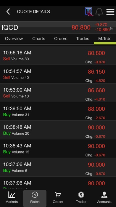 QSC Mobile Trading App screenshot 2