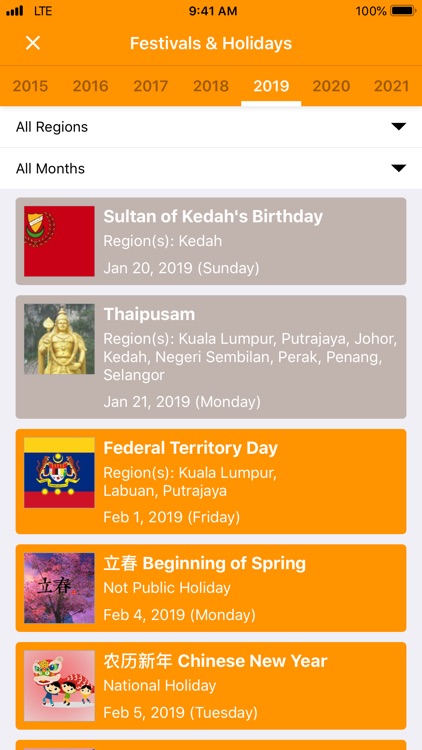 Calendar2U: Malaysia Calendar
