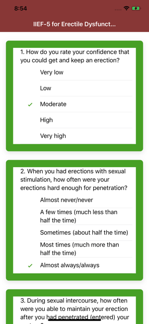 IIEF5 for Erectile Dysfunction(圖1)-速報App