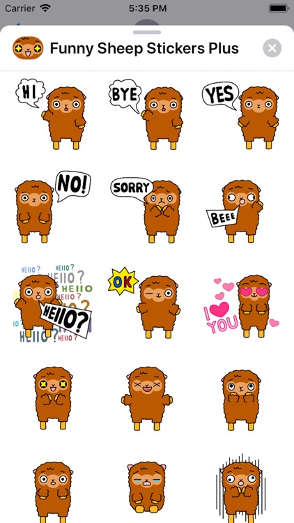 Funny Sheep Stickers Plus