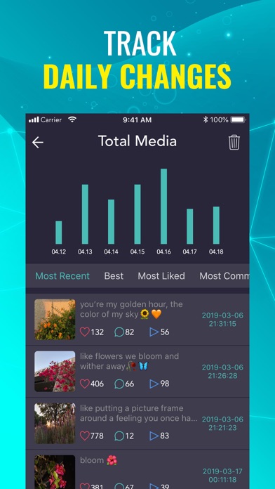 Followers Track for Instagramº iphone images