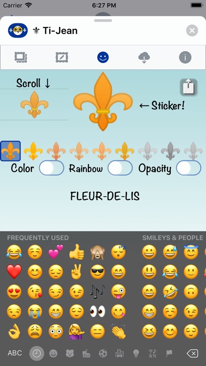 Ti-Jean Le Harfang • Stickers screenshot-7