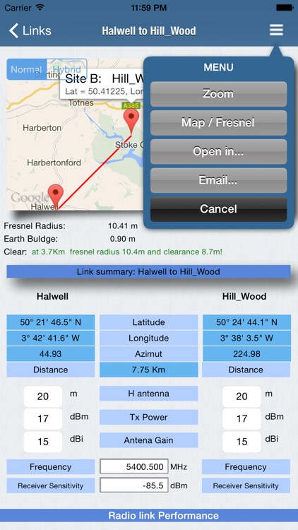 RF Haversine Lite - Radio Link screenshot-3