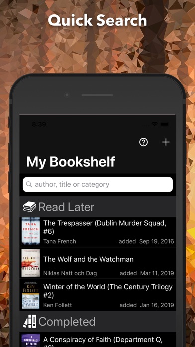 My Bookshelf screenshot 2