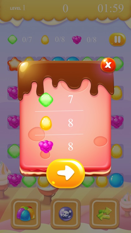 Sweetmania match3 offline game screenshot-3